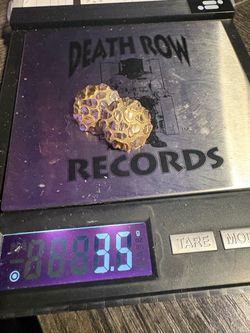 Large nugget earrings 3.5G