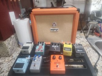 Pedals and  elertoc guitar amp  selling seprate!