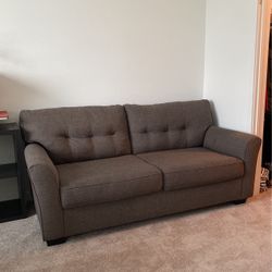 Grey Tufted Couch / Sofa