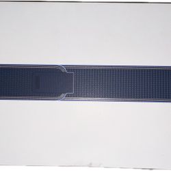Apple Watch Band Trail Loop Natural Titanium With Hook Blue/Bright Blue 44mm-46m