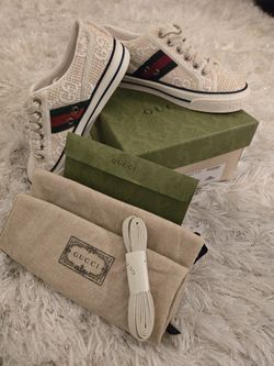 GUCCI Sepang Canvas GG Monogram Web Women's 1977 Sneakers