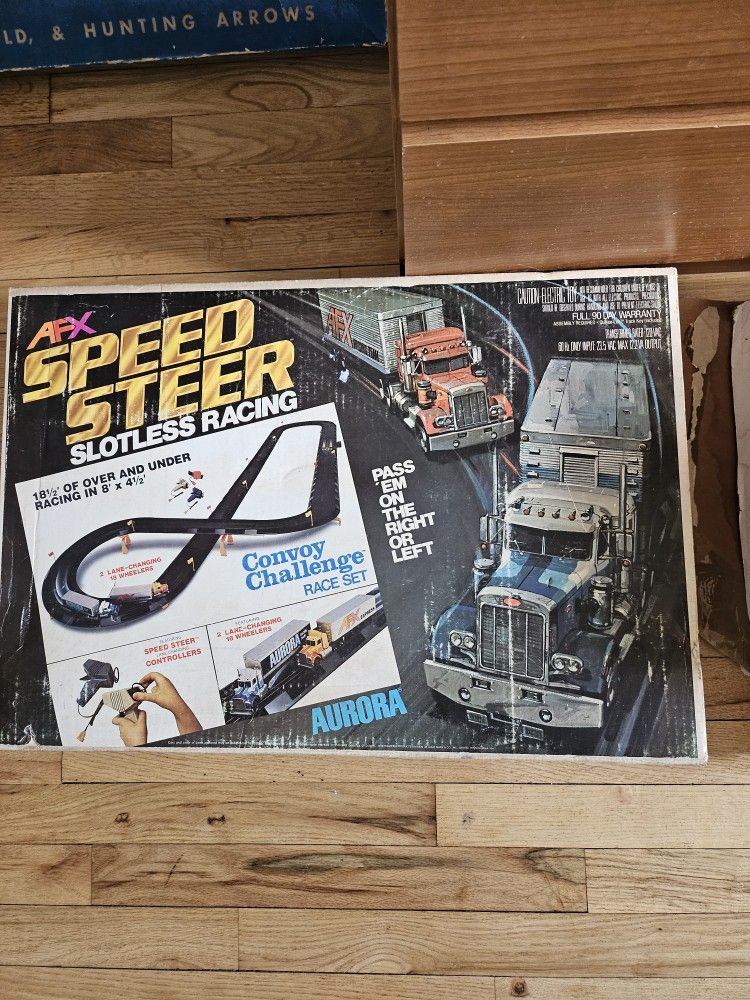 2 AFX SPEED STEER SLOT CAR SETS