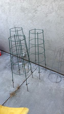 Three plant growing stands