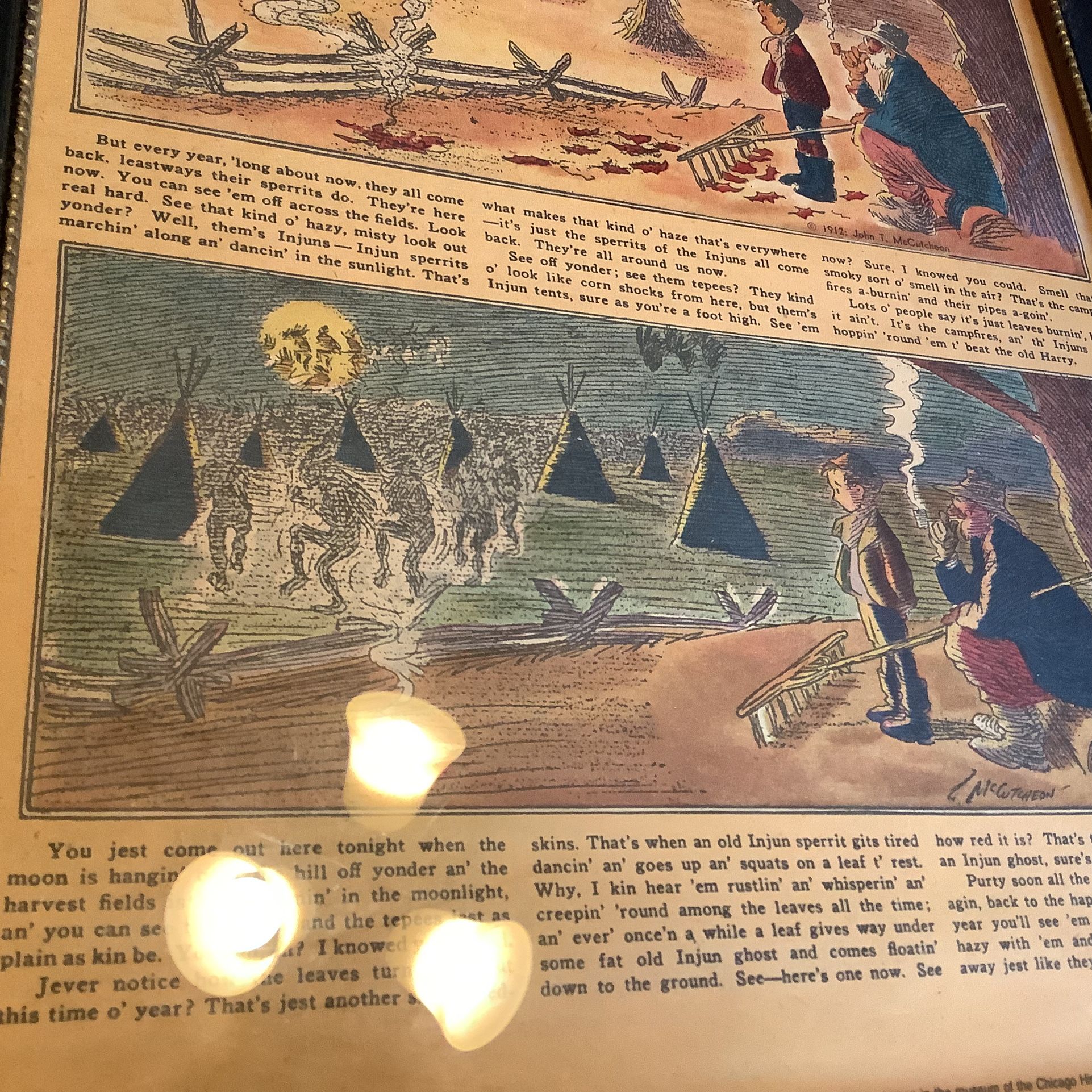 John T Mac Cutcheon Injun Summer Wall plaque article from 1912 original 1907