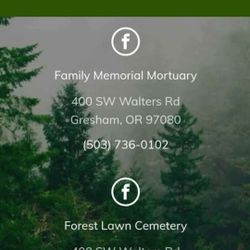 Burial Plot Space In Gresham Forest Lawn Cemetery 