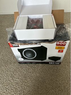 10” subwoofer Dual and 100 500  watts max  come with 1,000 watts amp 4 3 or 2 channel amplifier