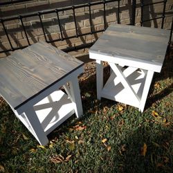 Rustic Farmhouse Style End Tables