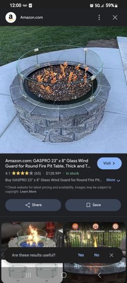 Glass Wind Shield for Fire Pit 🔥