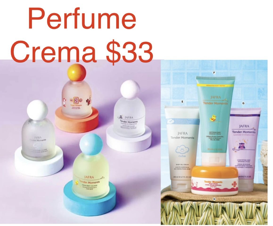 Perfume,crema de bebé