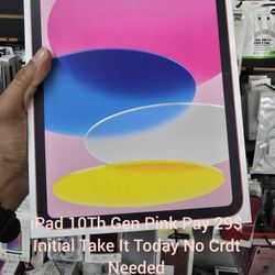 iPad 10th New In Box Pay Low Down No Crdt Needed