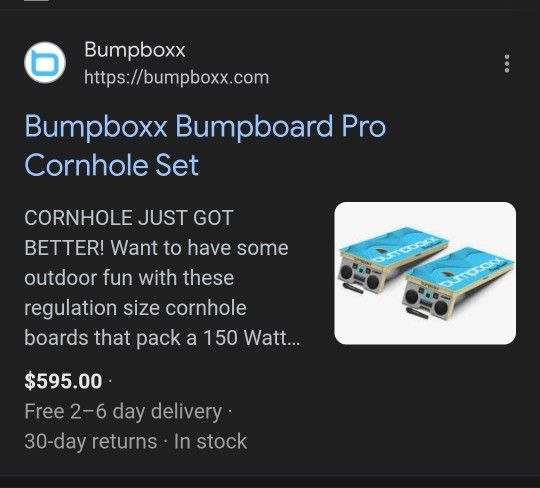 Bumpboxx Bumpboard Pro Cornhole Set Takis/Modelo