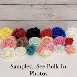 HUGE Lot Artificial PE Foam Roses Various Sizes PRICE FIRM