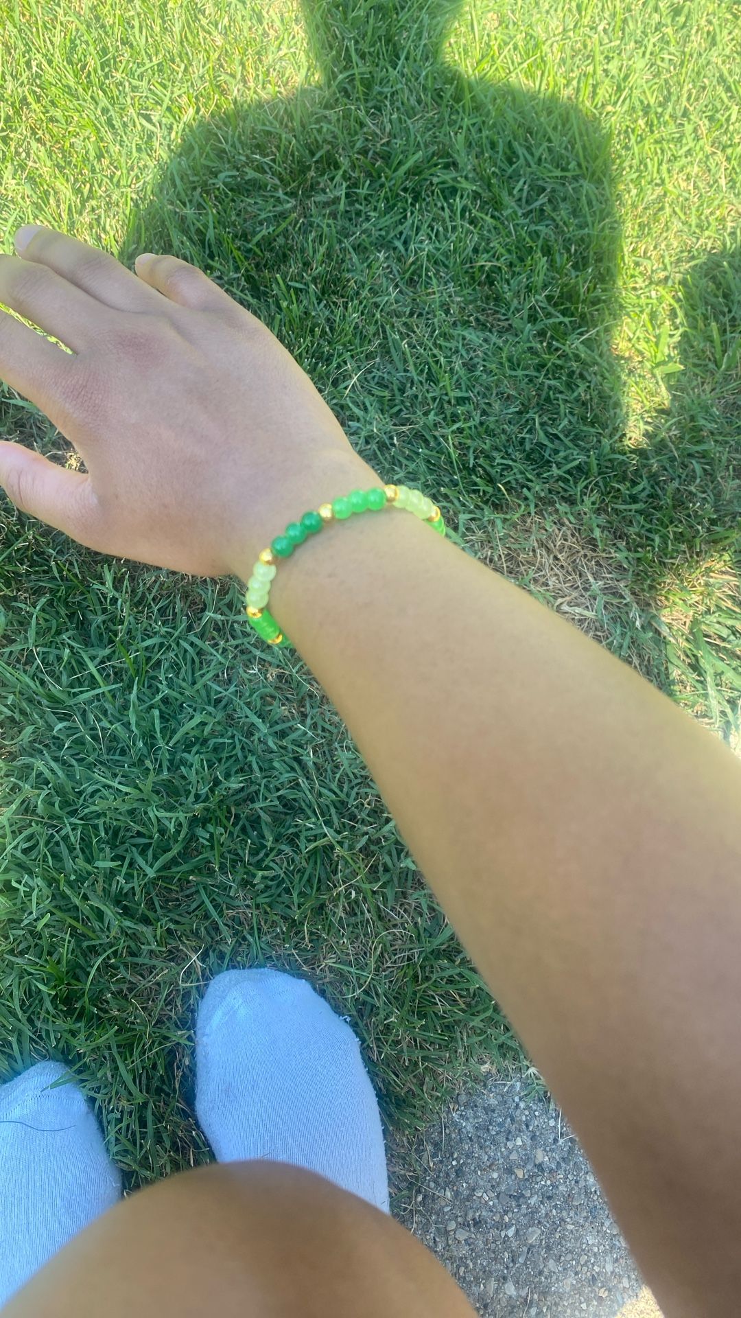 Green Beaded Bracelet