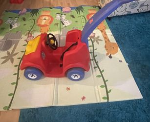 Step2 Push Around Buggy Kids Push Car, Ride On Toy, Stroller Substitute, Includes Seat Belt & Horn, Made of Durable Plastic, Max Weight 50 lbs., For T