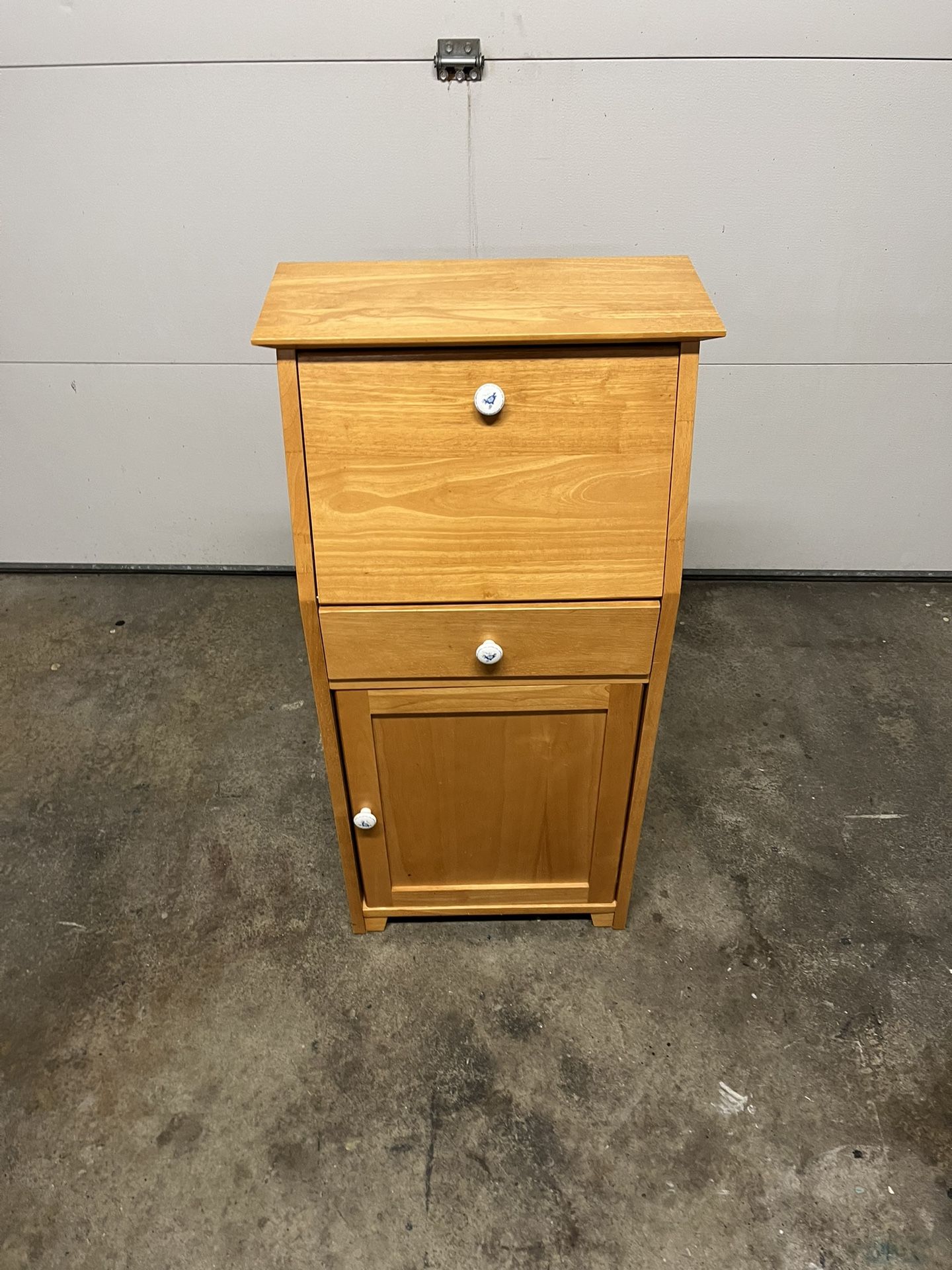 Solid Wood Secretary Desk or Storage Cabinet in Great Condition