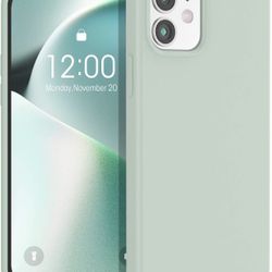 Silicone Case Compatible with iPhone 12 Case and iPhone 12 Pro Case 6.1 inch, Liquid Silicone Gel Cover Rubber Full Body Protective Case Shockproof Ph