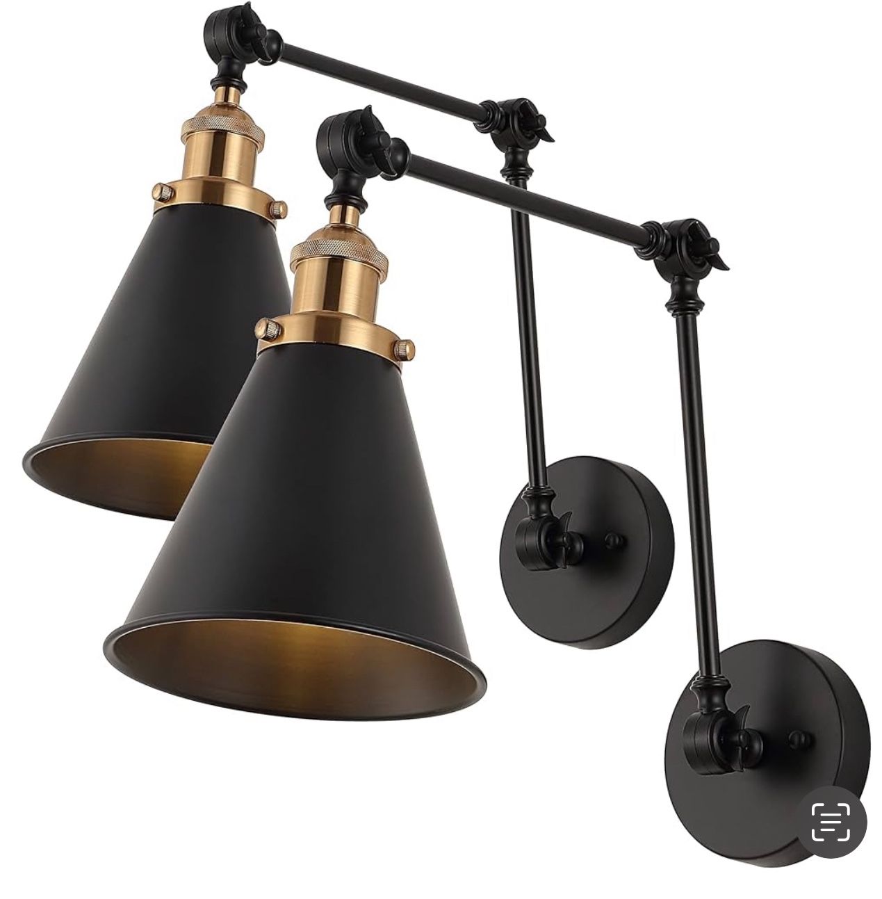 Black Lamp 2 Set