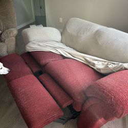 Free Reclining Loveseat 