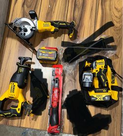Dewalt and milwaukee tools