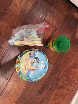 Free plates, cups, silverware for toddlers