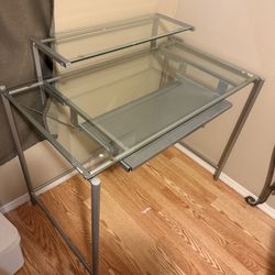 Glass and Metal Frame Desk