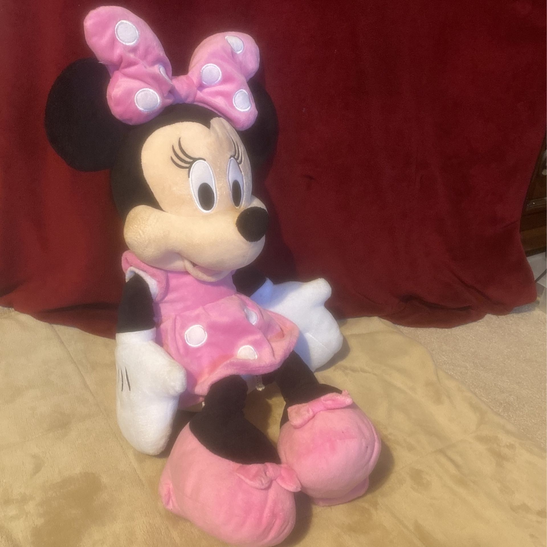 Plush Premium, Minnie, Mouse, Plush Doll