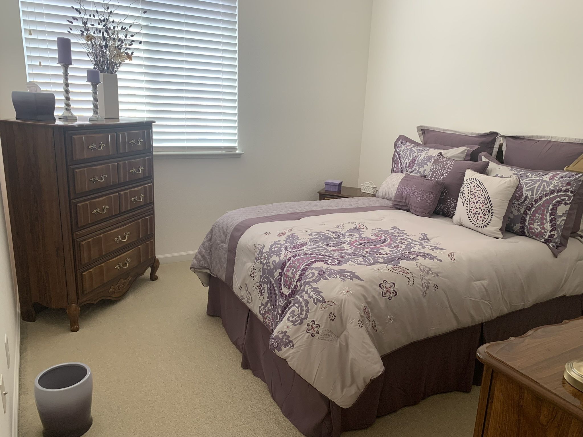 Wood-Tone Full-Size Bedroom Set For Sale!