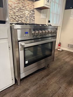 COSMO 36” Stainless Steel Gas Range