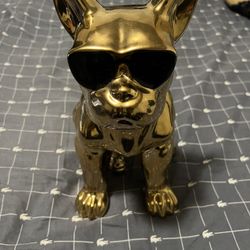 Golden Frenchie Pug Statue 