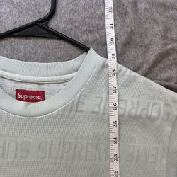Supreme Mesh Striped Light blue tee M 