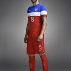 USA SOCCER FIFA WORLD CUP NIKE FC / AUTHENTIC USMNT Rocket “BOMB POP” Team USA Vapor Match SOCCER Jersey DRI-FIT Futbol Kit / Men’s XL 