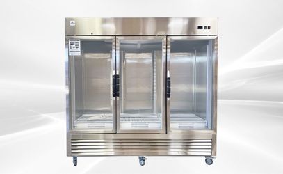 ❄️ NSF COMMERCIAL 3-DOOR STAINLESS STEEL REFRIGERATOR – KR-82BG1 🧊