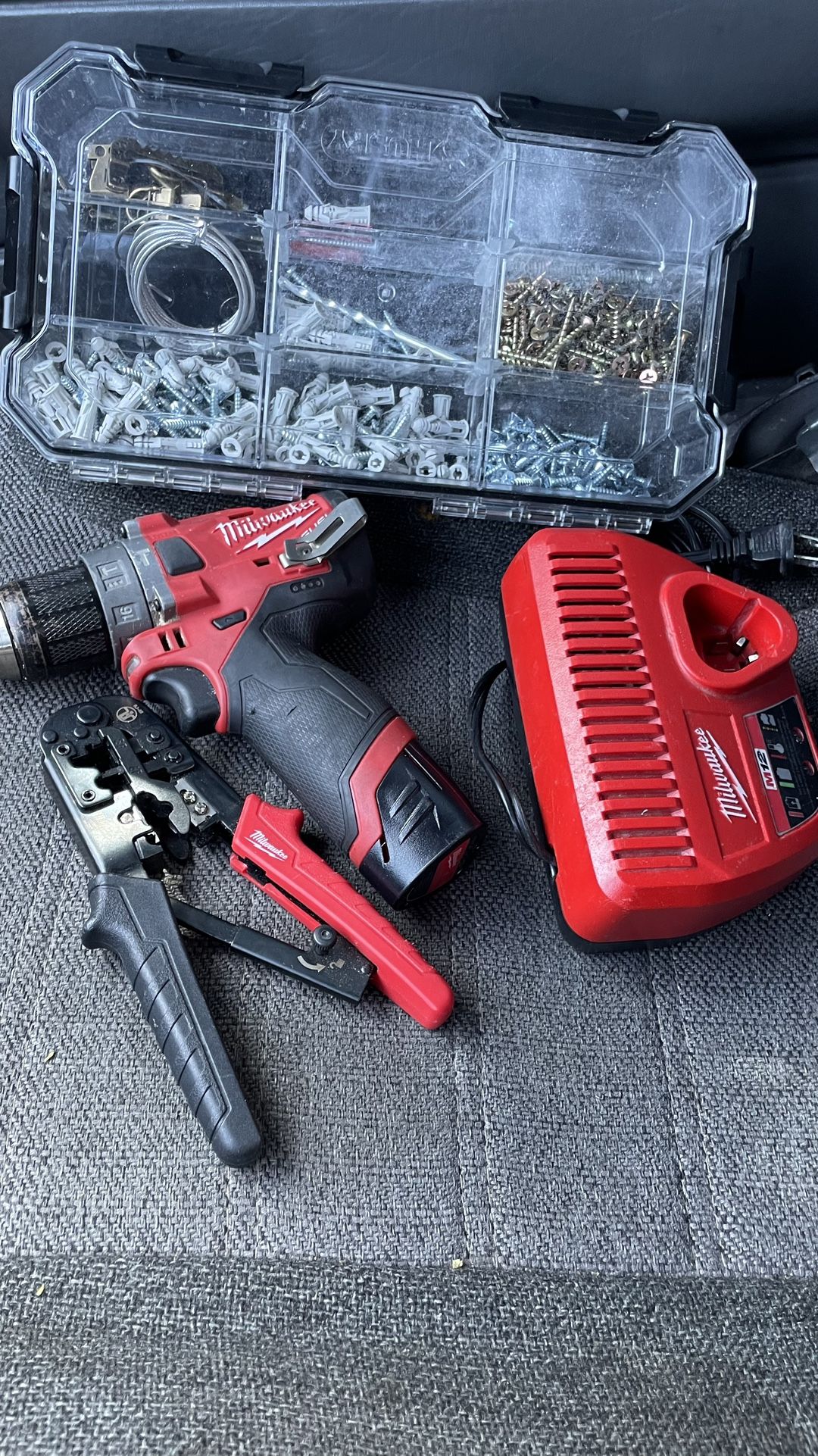 Milwaukee Drill Milwaukee Ratcheting Through Crimper & Stripper