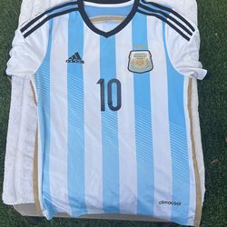 2014 Argentina World Cup Jersey Messi #10 Size S