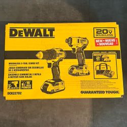 Dewalt 20v Max 2-Tool brushless power tool combo kit with soft case