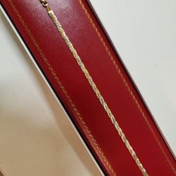 14k gold  Braslet  7"  $$  174 $$
