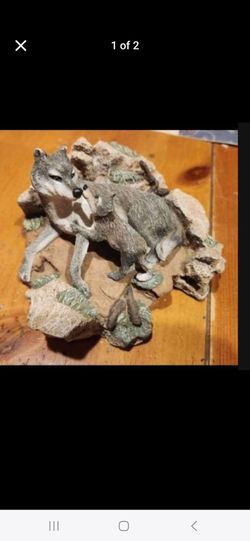 Wolf and child Figurine