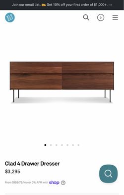 Blu Dot Clad 4 Drawer Dresser