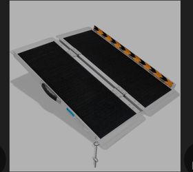 Hooto Portable Wheelchair Ramp 3Ft, Heavy-Duty Ramps for Wheelchairs for Home Steps(600LBS), Non-Slip Folding Aluminum Threshold Ramps for Doorways St