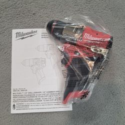 Milwaukee 3404-20 1/2" M12 Hammer Fuel Brushless Drill Driver Gen 3 Tool Only