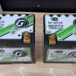 Braille Lithium-ion Lightweight  Batteries w/ trickle chargers