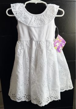 toddler girl white eyelet dress