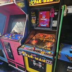 Baby Pac Man Pac-Man  Pacman Arcade Video Game Bally Pinball