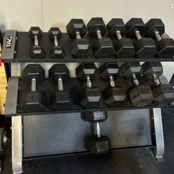 Tag Fitness Commercial 3-Tier Dumbbell Rack