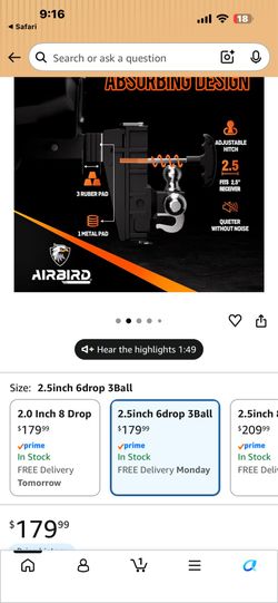 Air bird ball hitch