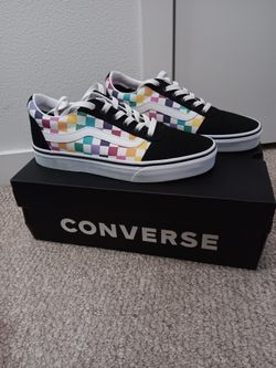 Vans Checkered Rainbow Shoes