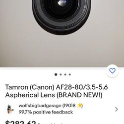 Cannon Camera Lense