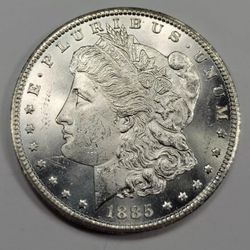1885 CC $1 Morgan Silver Dollar KEY DATE Carson City Choice
