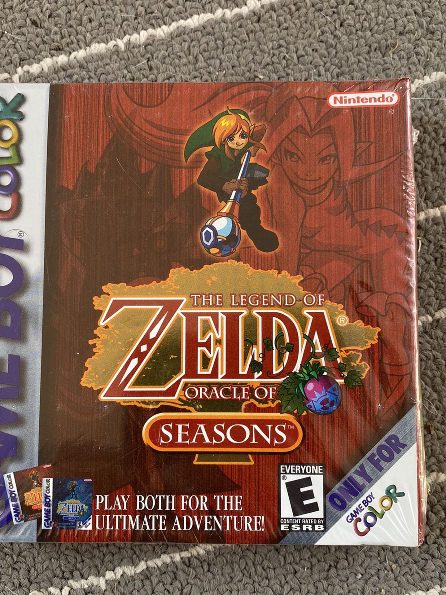 Zelda Oracle of Seasons factory sealed/brand new Nintendo Gameboy Color
