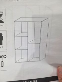 5-Cube Reversible Open Shelf